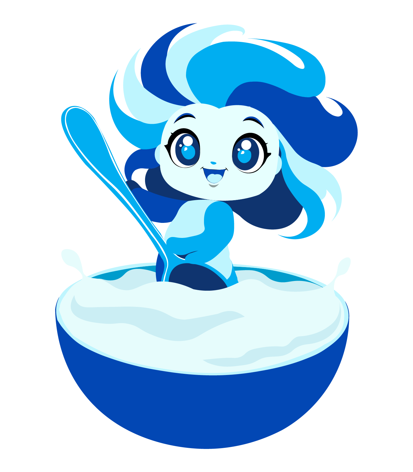 Mascotte avec bol